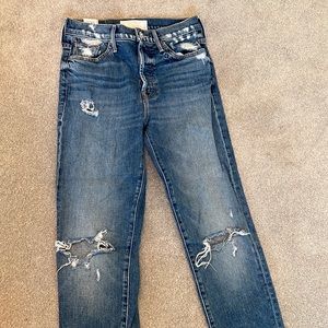 Mother denim straight leg jeans